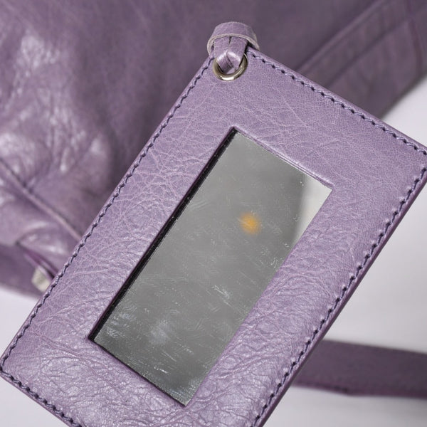 Very good condition BALENCIAGA Zafolk 285455・5425 527277 Shoulder bag Silver hardware Purple Used 4a001663