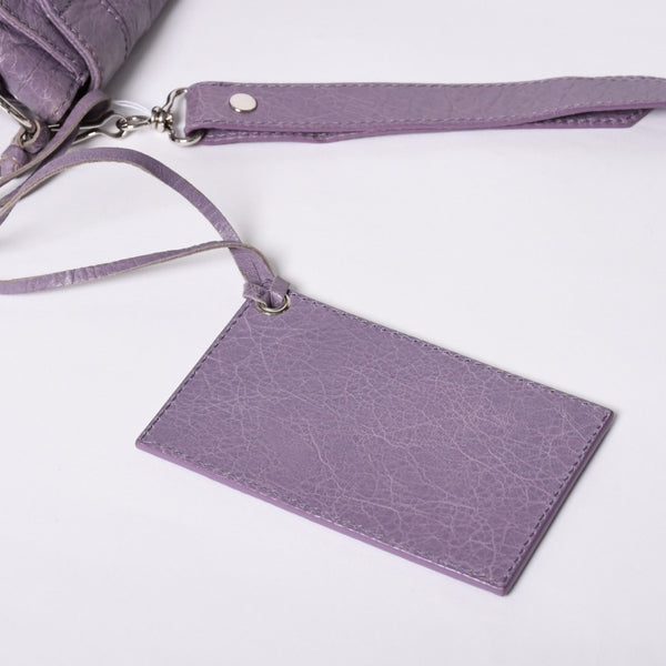 Very good condition BALENCIAGA Zafolk 285455・5425 527277 Shoulder bag Silver hardware Purple Used 4a001663