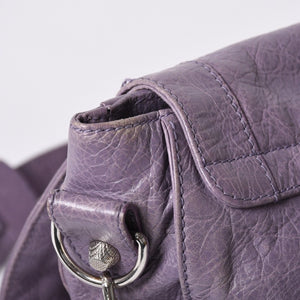Very good condition BALENCIAGA Zafolk 285455・5425 527277 Shoulder bag Silver hardware Purple Used 4a001663