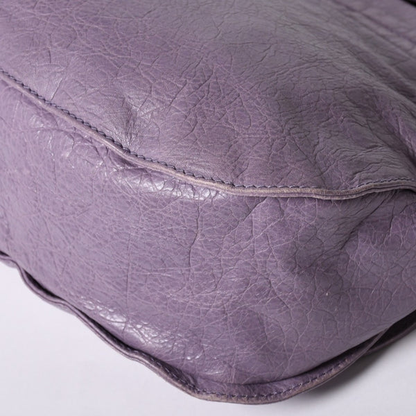 Very good condition BALENCIAGA Zafolk 285455・5425 527277 Shoulder bag Silver hardware Purple Used 4a001663