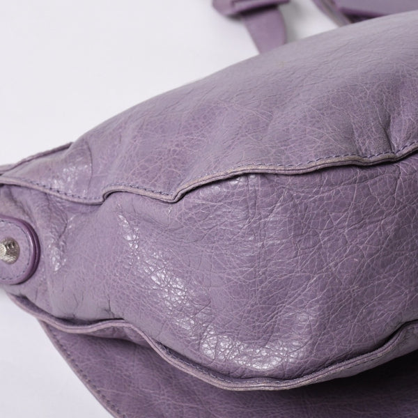 Very good condition BALENCIAGA Zafolk 285455・5425 527277 Shoulder bag Silver hardware Purple Used 4a001663