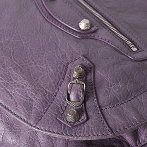 Very good condition BALENCIAGA Zafolk 285455・5425 527277 Shoulder bag Silver hardware Purple Used 4a001663