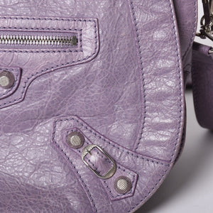 Very good condition BALENCIAGA Zafolk 285455・5425 527277 Shoulder bag Silver hardware Purple Used 4a001663