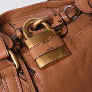 Very good condition CHLOE Chloe Paddington handbag leather brown gold hardware 01-07-51-5191 Used 4a001664