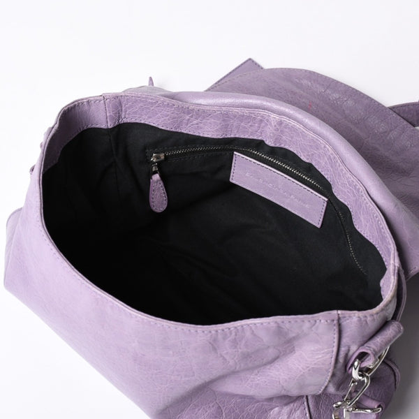 Very good condition BALENCIAGA Zafolk 285455・5425 527277 Shoulder bag Silver hardware Purple Used 4a001663