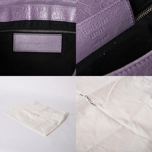 Very good condition BALENCIAGA Zafolk 285455・5425 527277 Shoulder bag Silver hardware Purple Used 4a001663