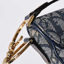 画像をギャラリービューアに読み込む, 極美品 Christian Dior クリスチャンディオール サドルバッグ ワンショルダーバッグ RU 0020 トロッター ネイビー ガリアーノ期 中古 4a001665