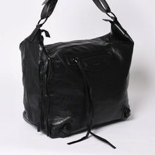 画像をギャラリービューアに読み込む, 極美品 BALENCIAGA バレンシアガ ネオホーボーバッグ ショルダーバッグ 695826 レザー ブラック ブラック金具 中古 4a001186
