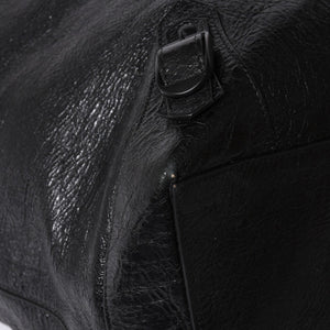 Very Good Condition BALENCIAGA Neo Hobo Bag Shoulder Bag 695826 Leather Black Black Metal Fittings Used 4a001186