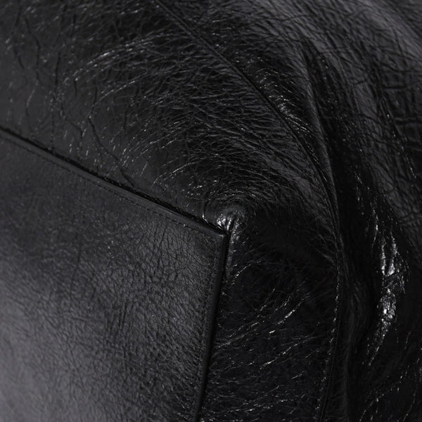 Very Good Condition BALENCIAGA Neo Hobo Bag Shoulder Bag 695826 Leather Black Black Metal Fittings Used 4a001186