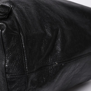 Very Good Condition BALENCIAGA Neo Hobo Bag Shoulder Bag 695826 Leather Black Black Metal Fittings Used 4a001186
