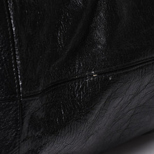 Very Good Condition BALENCIAGA Neo Hobo Bag Shoulder Bag 695826 Leather Black Black Metal Fittings Used 4a001186