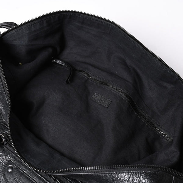 Very Good Condition BALENCIAGA Neo Hobo Bag Shoulder Bag 695826 Leather Black Black Metal Fittings Used 4a001186