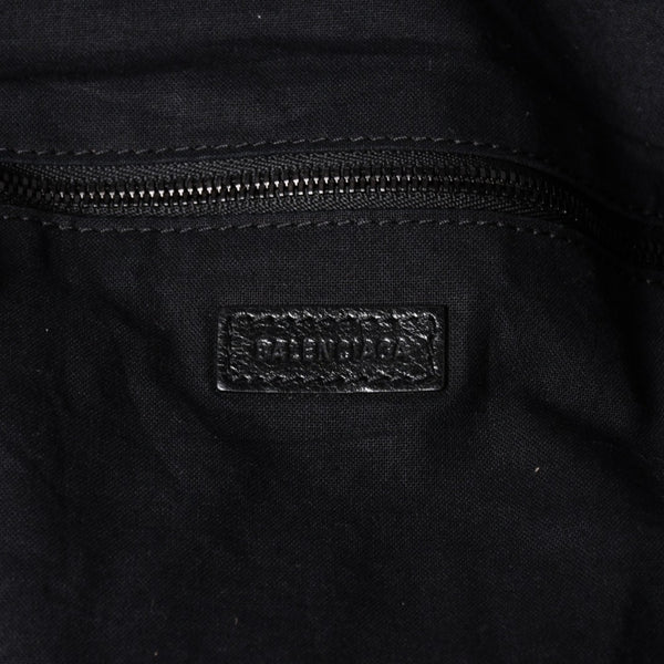 Very Good Condition BALENCIAGA Neo Hobo Bag Shoulder Bag 695826 Leather Black Black Metal Fittings Used 4a001186