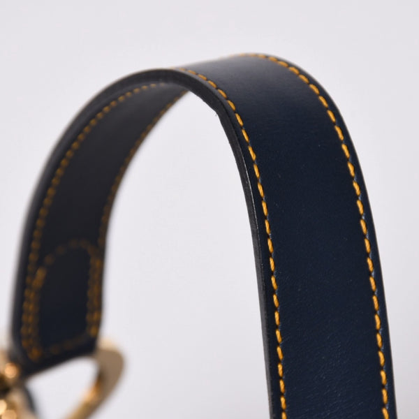 極美品 Christian Dior クリスチャンディオール サドルバッグ ワンショルダーバッグ RU 0020 トロッター ネイビー ガリアーノ期 中古 4a001665