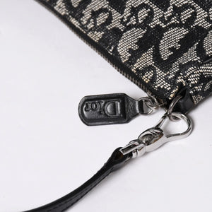 Dior ディオール ハンドバッグ トロッターサドルバッグ アクセサリーポーチ サドルポーチ PVC ブラック MC0023 美品 中古 4a001576
