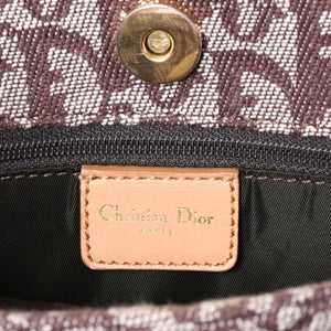 Very Good Condition Christian Dior Trotter Tote Bag Canvas Leather Brown Used 4a001667