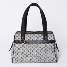 画像をギャラリービューアに読み込む, 極美品 LOUIS VUITTON ルイヴィトン ジョセフィーヌPM ハンドバッグ M92214 モノグラム ミニ ネイビー グレー 中古 4a001617