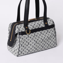 画像をギャラリービューアに読み込む, 極美品 LOUIS VUITTON ルイヴィトン ジョセフィーヌPM ハンドバッグ M92214 モノグラム ミニ ネイビー グレー 中古 4a001617