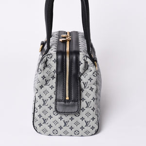 Very Good Condition LOUIS VUITTON Josephine PM Handbag M92214 Monogram Mini Navy Gray Used 4a001617