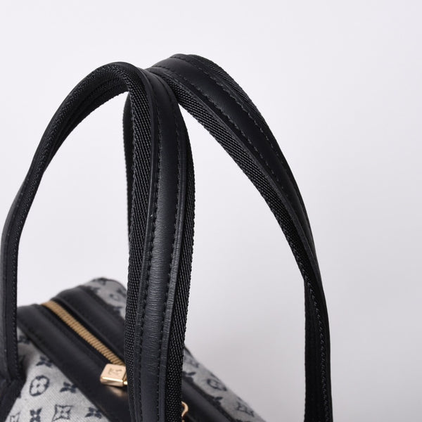 Very Good Condition LOUIS VUITTON Josephine PM Handbag M92214 Monogram Mini Navy Gray Used 4a001617