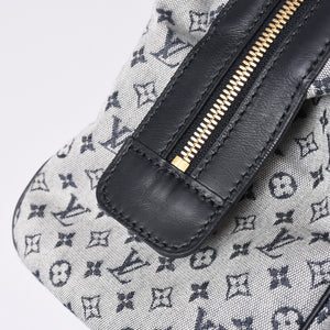 Very Good Condition LOUIS VUITTON Josephine PM Handbag M92214 Monogram Mini Navy Gray Used 4a001617