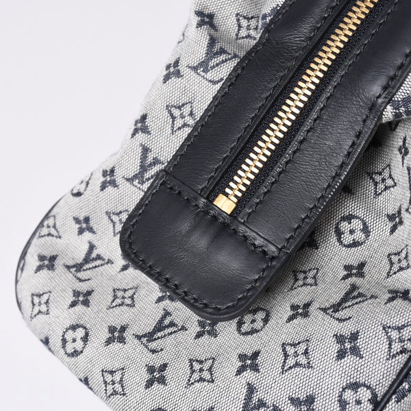 Very Good Condition LOUIS VUITTON Josephine PM Handbag M92214 Monogram Mini Navy Gray Used 4a001617