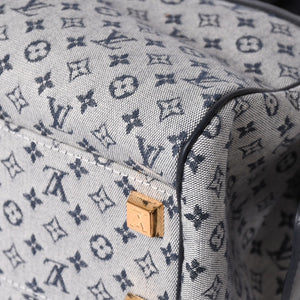 Very Good Condition LOUIS VUITTON Josephine PM Handbag M92214 Monogram Mini Navy Gray Used 4a001617