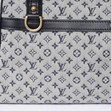 画像をギャラリービューアに読み込む, 極美品 LOUIS VUITTON ルイヴィトン ジョセフィーヌPM ハンドバッグ M92214 モノグラム ミニ ネイビー グレー 中古 4a001617