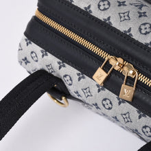 画像をギャラリービューアに読み込む, 極美品 LOUIS VUITTON ルイヴィトン ジョセフィーヌPM ハンドバッグ M92214 モノグラム ミニ ネイビー グレー 中古 4a001617