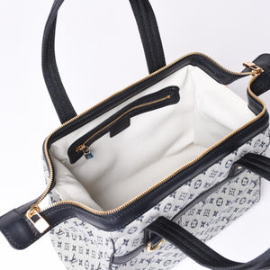 Very Good Condition LOUIS VUITTON Josephine PM Handbag M92214 Monogram Mini Navy Gray Used 4a001617