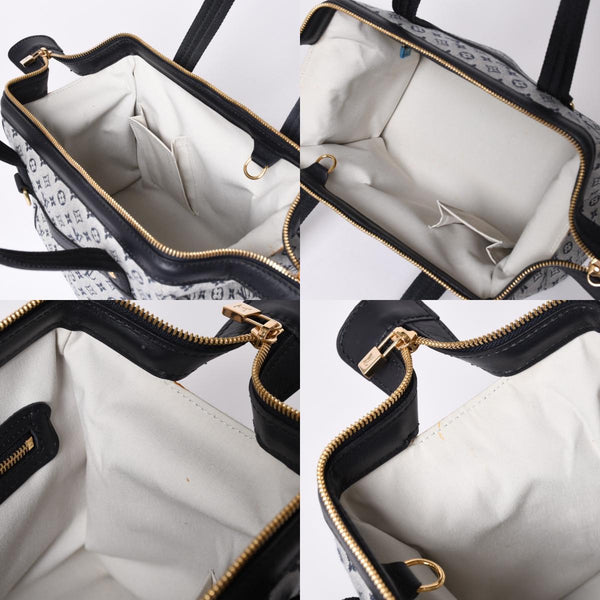 Very Good Condition LOUIS VUITTON Josephine PM Handbag M92214 Monogram Mini Navy Gray Used 4a001617
