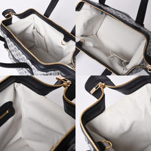 画像をギャラリービューアに読み込む, 極美品 LOUIS VUITTON ルイヴィトン ジョセフィーヌPM ハンドバッグ M92214 モノグラム ミニ ネイビー グレー 中古 4a001617
