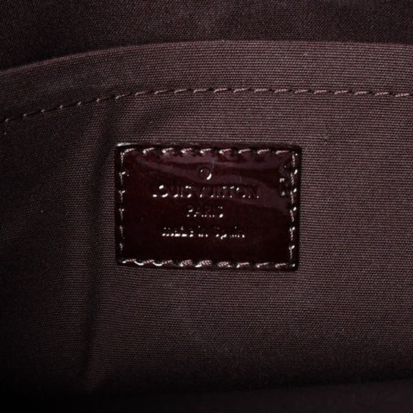 Very Good Condition LOUIS VUITTON Purple 2WAY Bag Montaigne BB Monogram Vernis Handbag CA4185 Used 4a001618