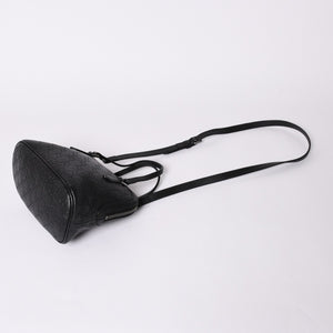 Very Good Condition GUCCI Gucci Guccisima Emblem Genuine Leather 2WAY Handbag Shoulder Bag Black 341504 Used 4a001184