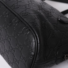 画像をギャラリービューアに読み込む, 極美品 GUCCI グッチ グッチシマ エンブレム 本革 2WAY ハンドバッグ ショルダーバッグ ブラック 341504 中古 4a001184