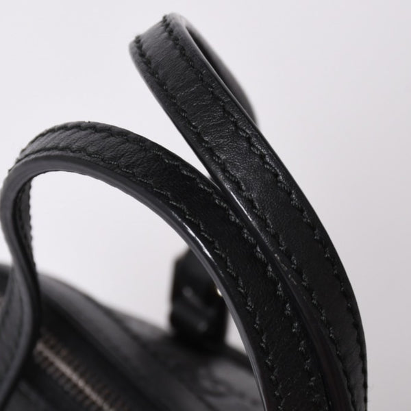 Very Good Condition GUCCI Gucci Guccisima Emblem Genuine Leather 2WAY Handbag Shoulder Bag Black 341504 Used 4a001184