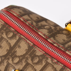 Christian Dior Handbag 05-MA-0054 Trotter pattern Rasta color Brown Galliano period Good condition Used 4a001670