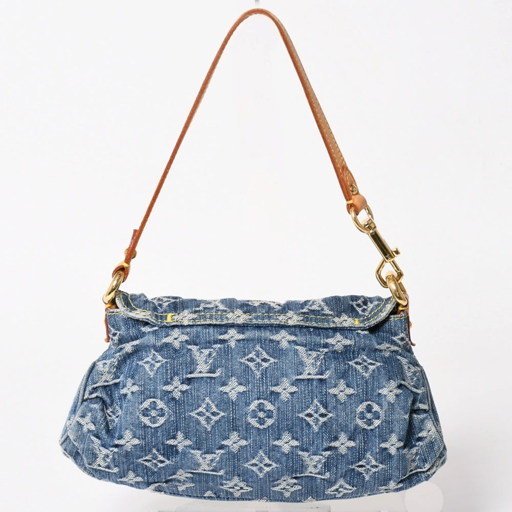 Very good condition LOUIS VUITTON Mini Pretty One Shoulder Bag M95050 Monogram Denim Indigo Blue Used 4a003989