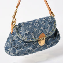 画像をギャラリービューアに読み込む, 極美品 LOUIS VUITTON ルイヴィトン ミニプリーティ ワンショルダーバッグ M95050 モノグラム デニム インディゴブルー 中古 4a003989