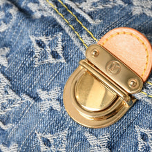 画像をギャラリービューアに読み込む, 極美品 LOUIS VUITTON ルイヴィトン ミニプリーティ ワンショルダーバッグ M95050 モノグラム デニム インディゴブルー 中古 4a003989