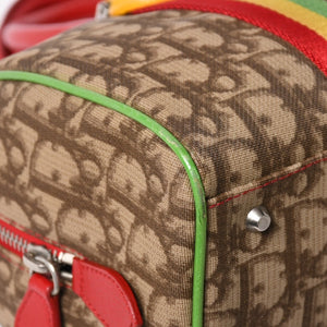 Christian Dior Handbag 05-MA-0054 Trotter pattern Rasta color Brown Galliano period Good condition Used 4a001670