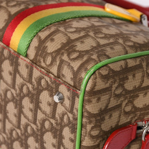 Christian Dior Handbag 05-MA-0054 Trotter pattern Rasta color Brown Galliano period Good condition Used 4a001670