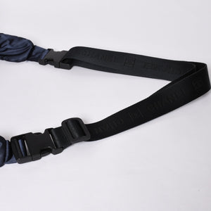Very Good Condition CHANEL Shoulder Bag No. 9 Sports Line Navy Black Nylon Used 4a001674