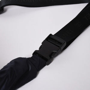 Very Good Condition CHANEL Shoulder Bag No. 9 Sports Line Navy Black Nylon Used 4a001674