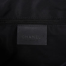 画像をギャラリービューアに読み込む, 極美品 CHANEL シャネル ショルダーバッグ 9番台 スポーツライン ネイビー ブラック ナイロン 中古 4a001674