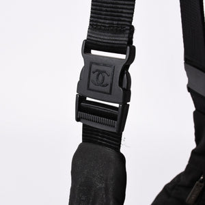 CHANEL シャネル スポーツライン ココマーク チョコバー キルティング 10番台 ブラック ショルダーバッグ 美品 中古 4a001673