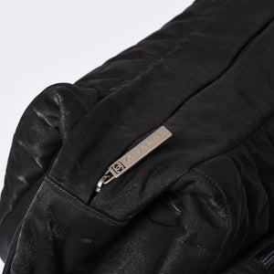 CHANEL シャネル スポーツライン ココマーク チョコバー キルティング 10番台 ブラック ショルダーバッグ 美品 中古 4a001673