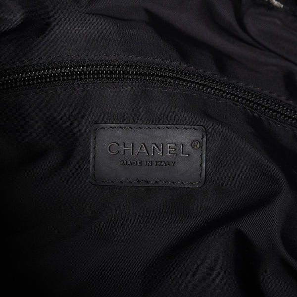 CHANEL シャネル スポーツライン ココマーク チョコバー キルティング 10番台 ブラック ショルダーバッグ 美品 中古 4a001673
