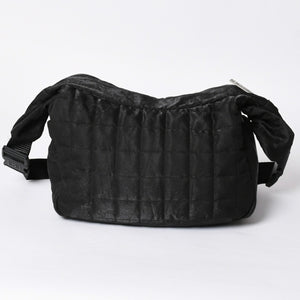 CHANEL シャネル スポーツライン ココマーク チョコバー キルティング 10番台 ブラック ショルダーバッグ 美品 中古 4a001673